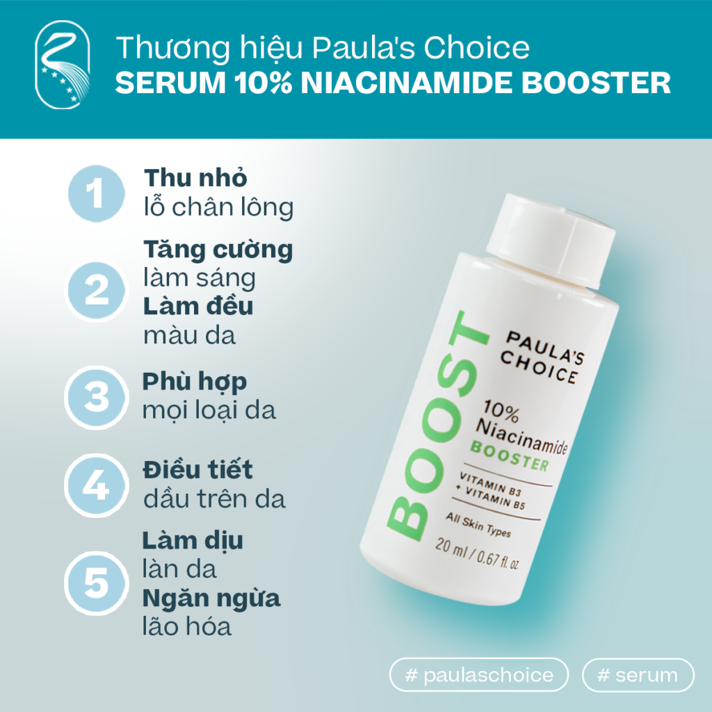 serum kiềm dầu thu nhỏ lỗ chân lông sáng da mờ thâm